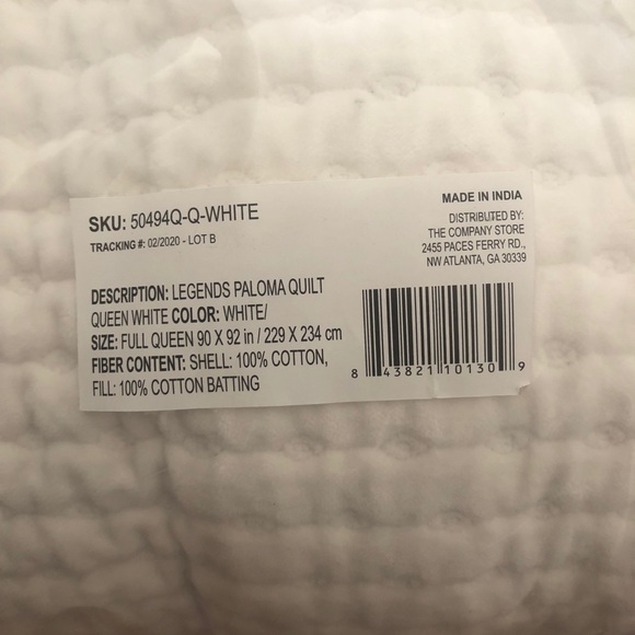 Company Store: Legends Paloma Cotton Velvet Quilt - Picture 5 of 7